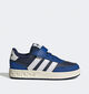 adidas Breakbase Zwart/Blauwe Sneakers voor jongens, meisjes (359619) - geschikt voor steunzolen