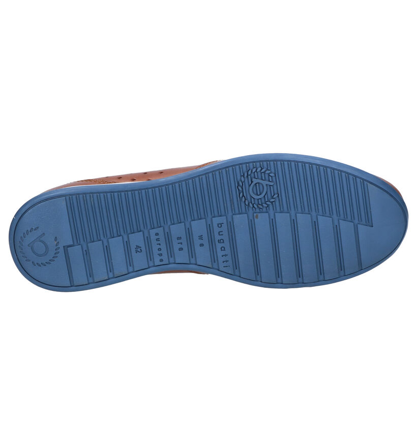 Bugatti Chaussures slip-on en Cognac en cuir (271489)