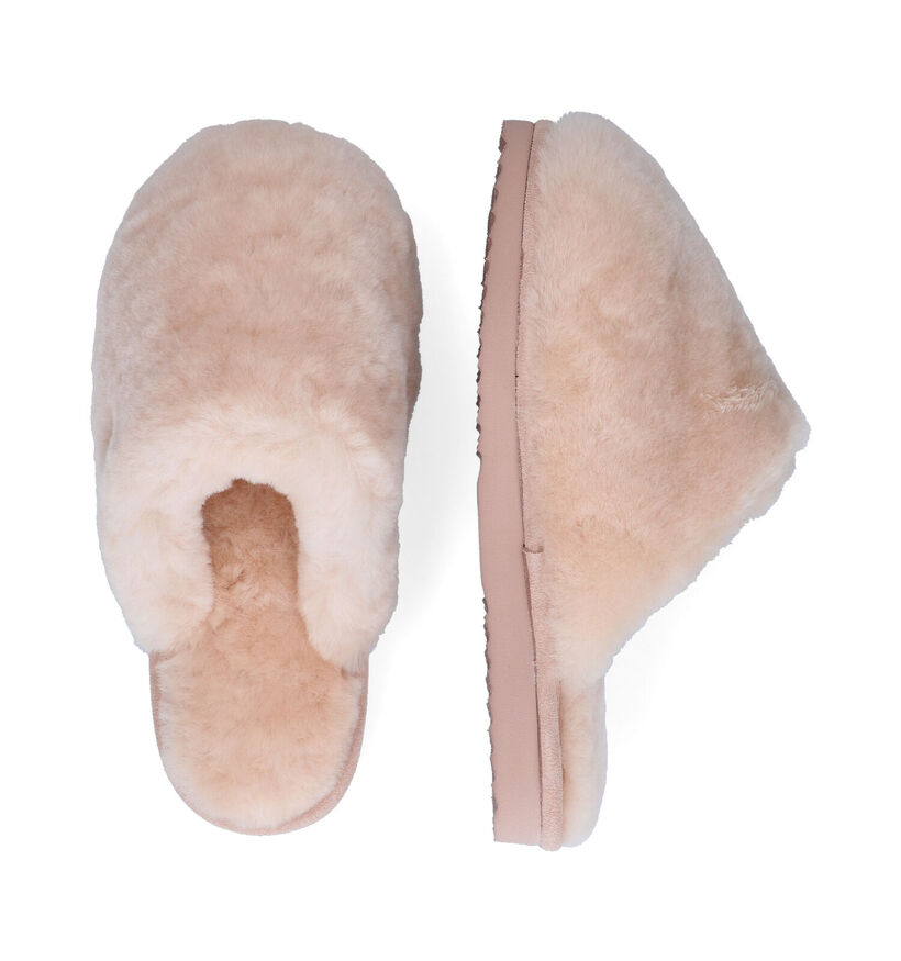 Warmbat Mungo Pantoufles en Ecru pour femmes (314442)
