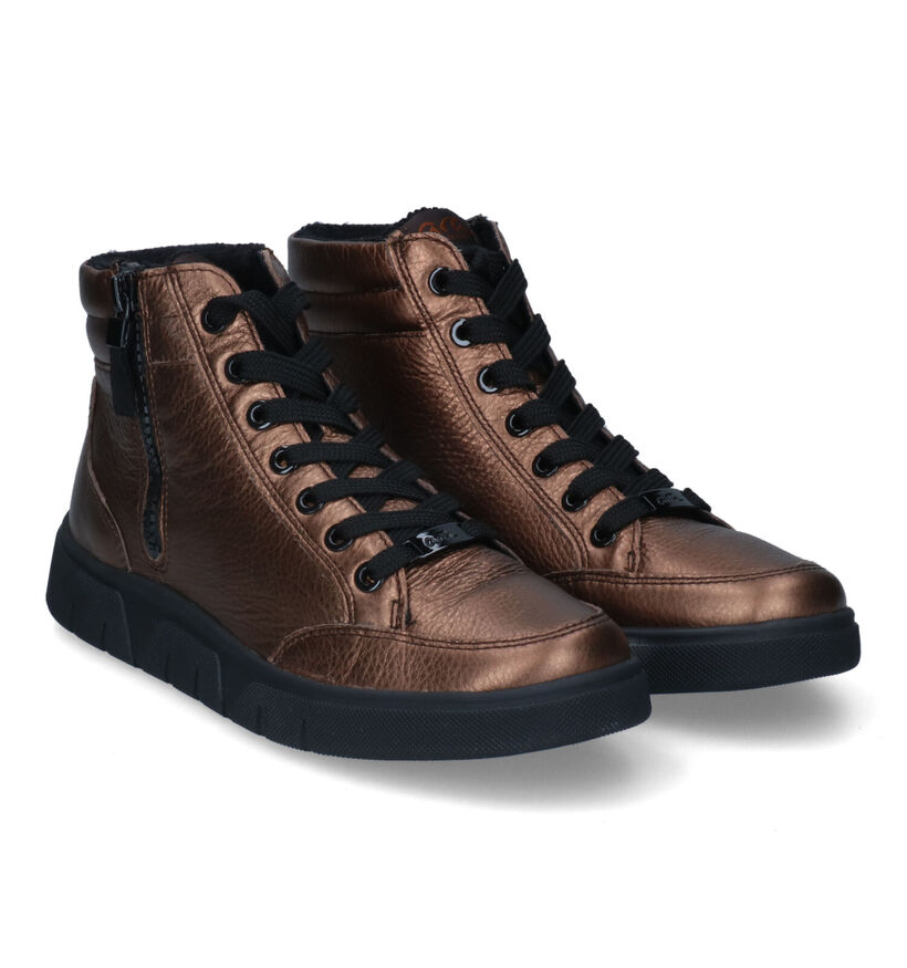 Ara Rom-Sport-ST Bronzen Sneakers in leer (316215)