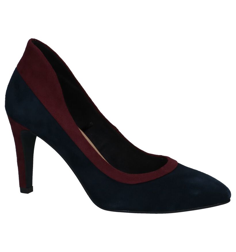 Donkerblauwe Pumps met Hoge Hak Tamaris Marcel Ostertag in daim (226761)