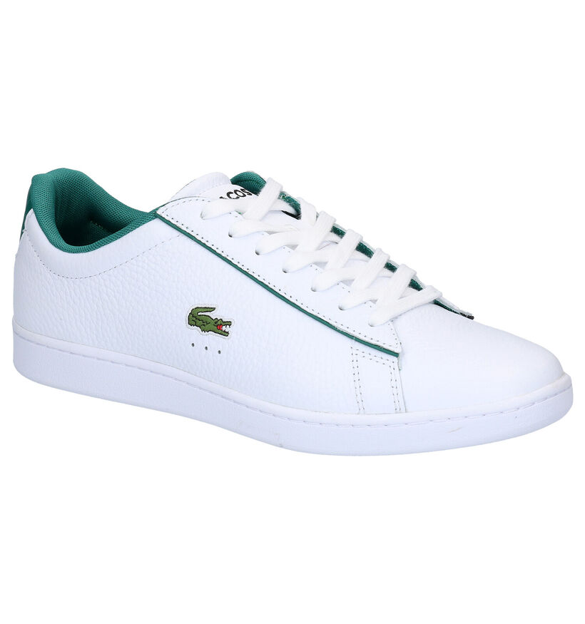 Lacoste Carnaby Evo Witte Sneakers in leer (266918)