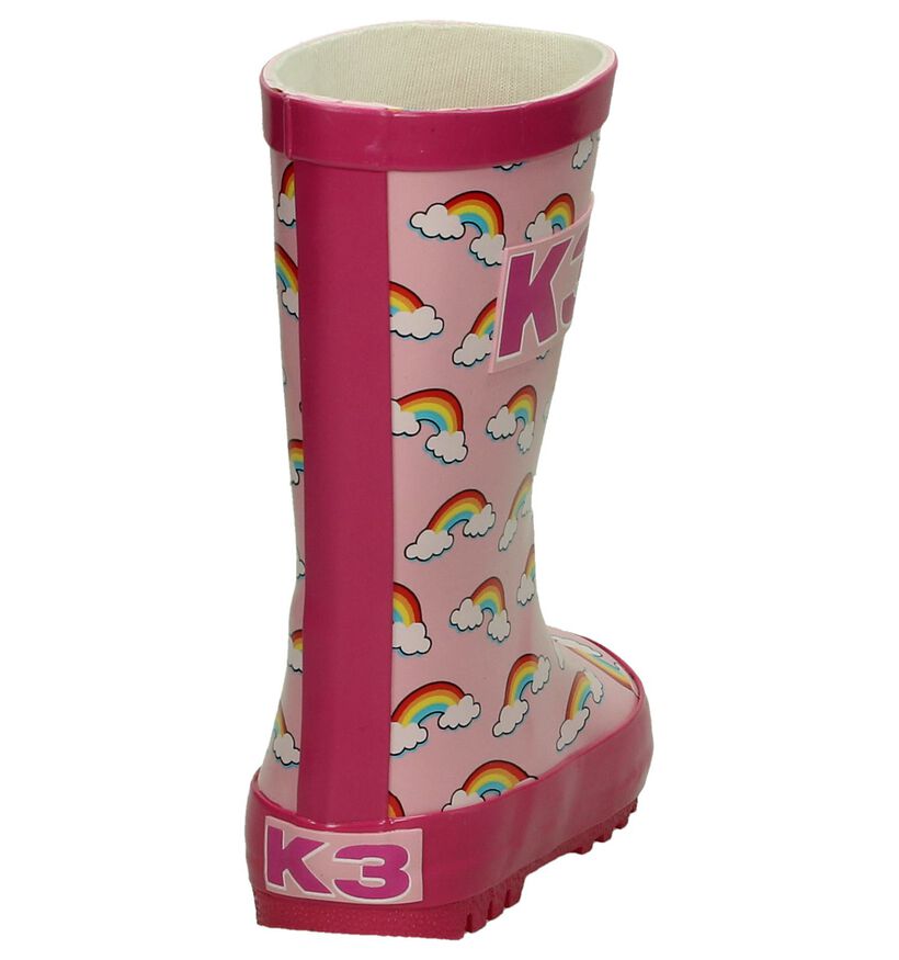 K3 Bottes de pluie en Rose en synthétique (193642)