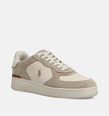 Polo Ralph Lauren Baskets Blanc/Beige/Marron