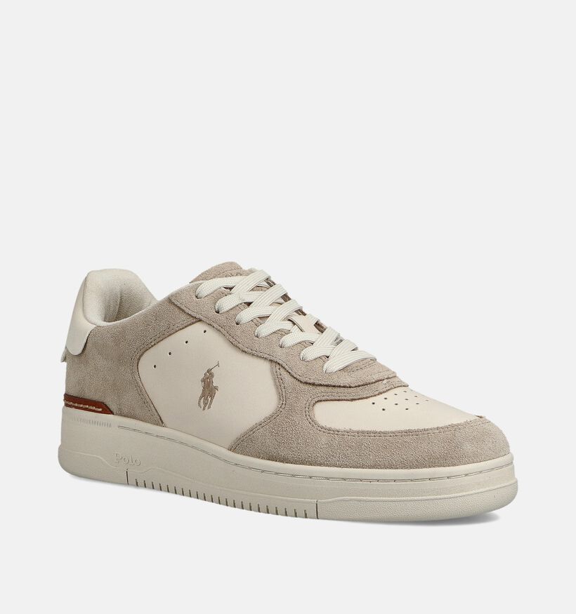 Polo Ralph Lauren Masters CRT Beige Sneakers voor heren (375268) - geschikt voor steunzolen