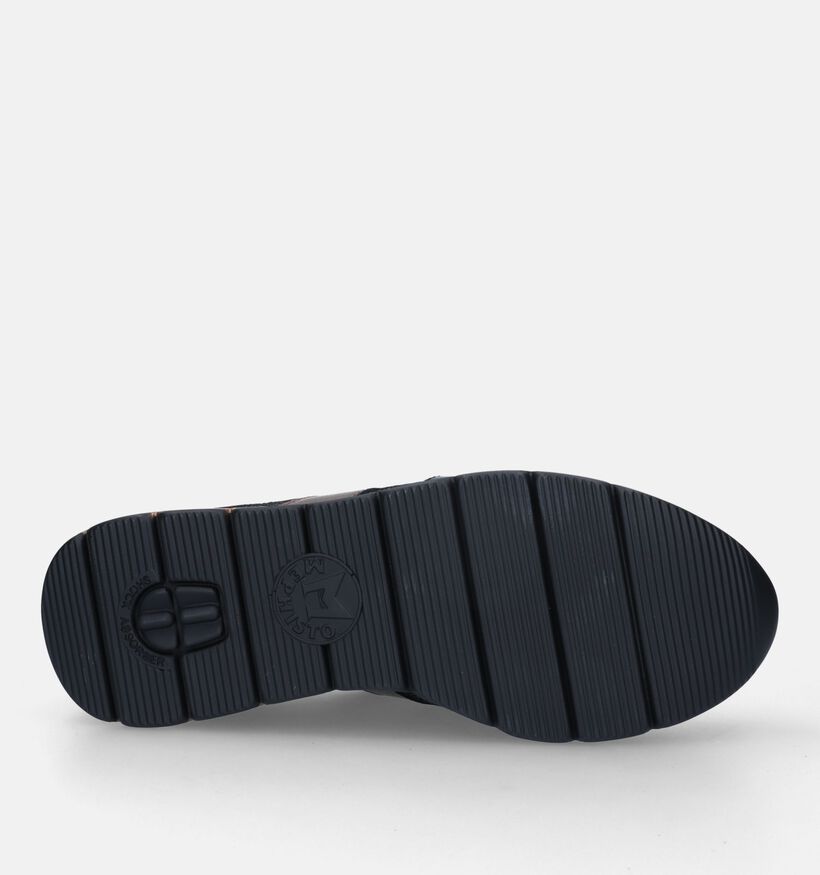 Mephisto Elisia Zwarte Sneakers met sleehak voor dames (330741) - geschikt voor steunzolen