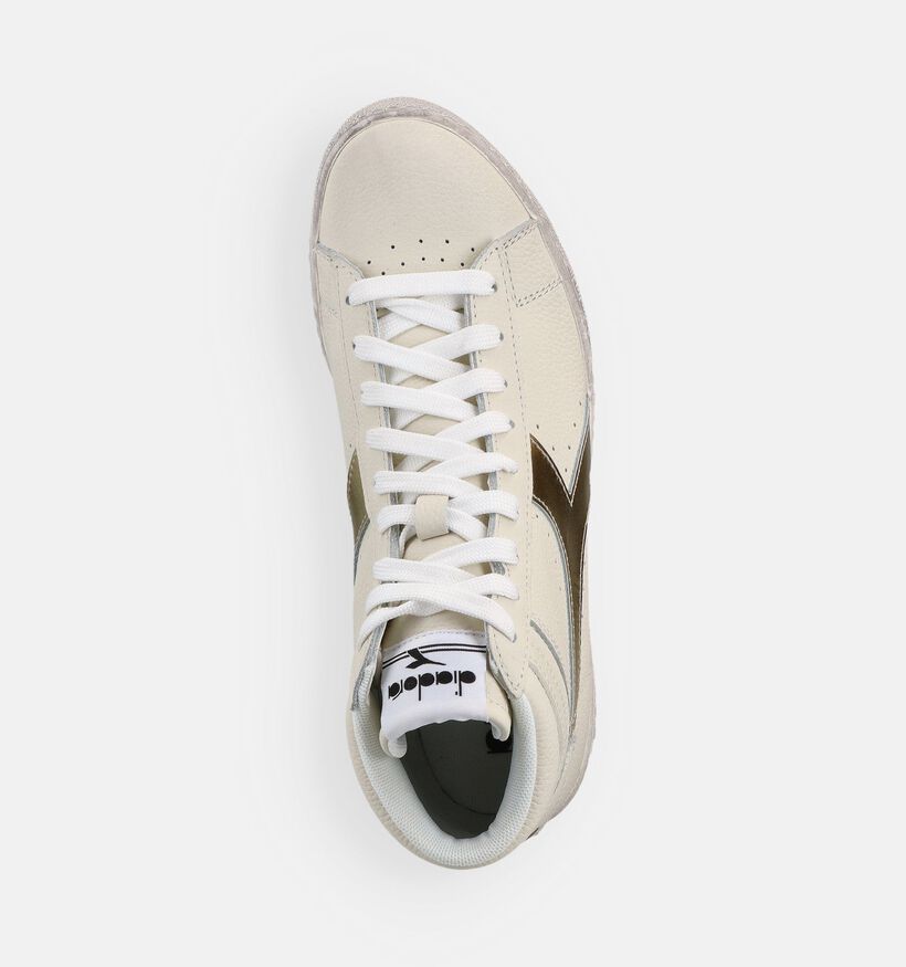 Diadora Game High Waxed Ecru Hoge Sneakers voor dames (369032)