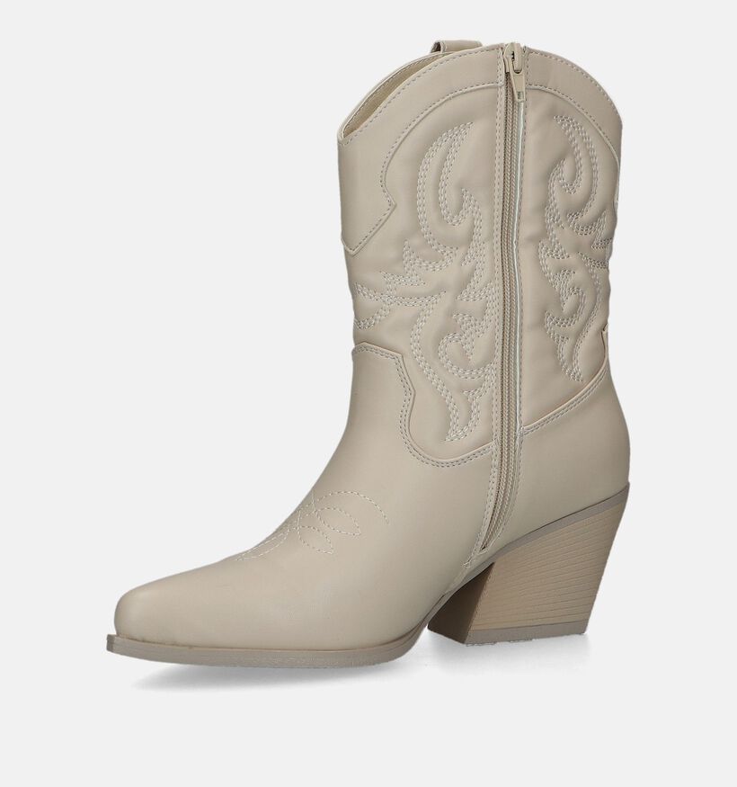 Posh by Poelman Ecru Cowboylaarzen voor dames (331356)
