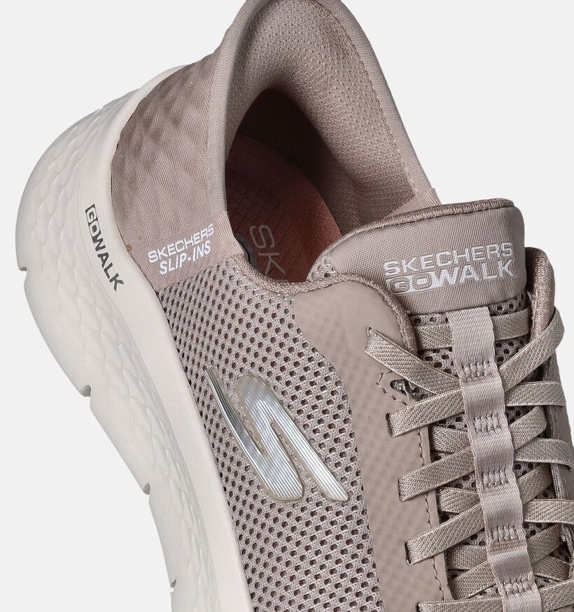 Skechers Go Walk Taupe Slip-ins voor dames (350360)