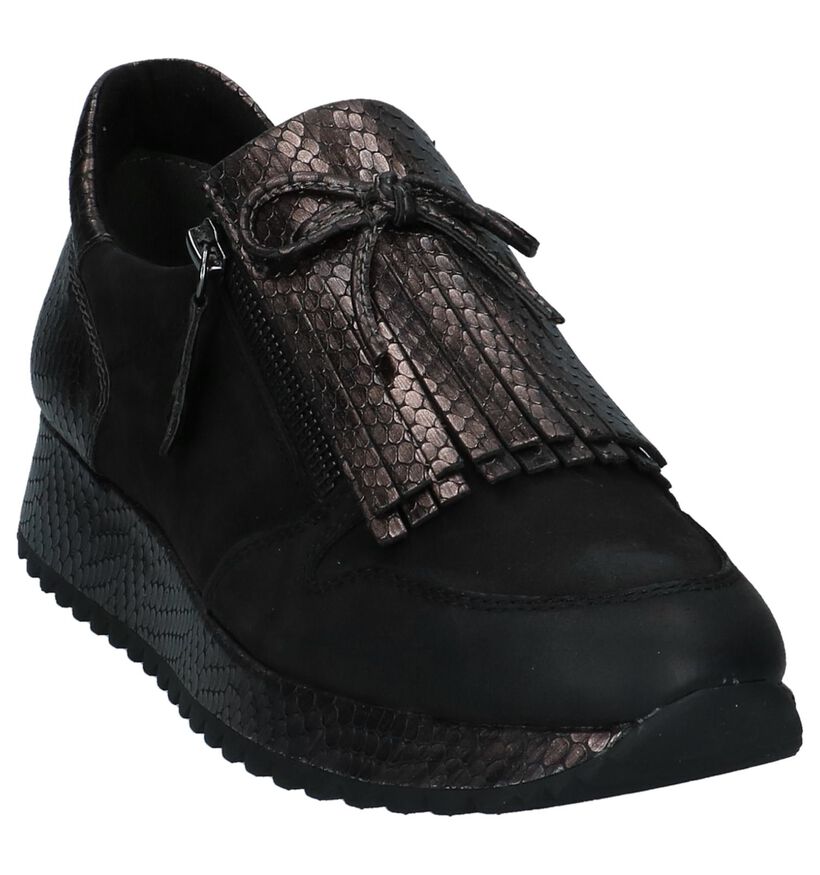Tamaris Chaussures slip-on en Noir en nubuck (226780)