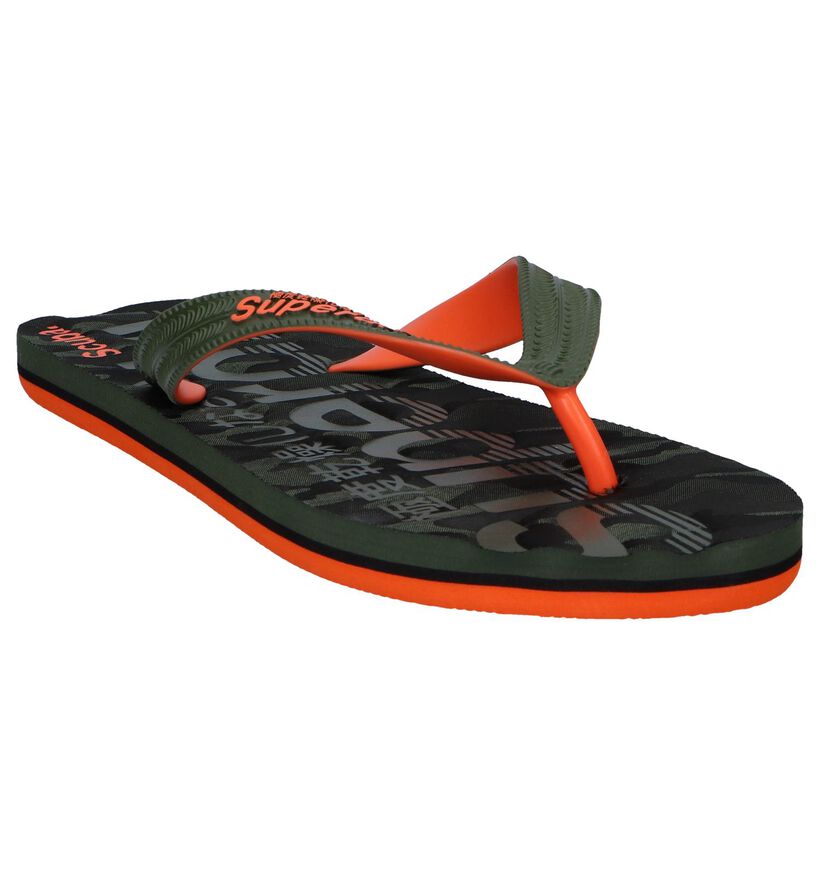 Kaki Teenslippers Superdry Scuba in kunststof (245326)