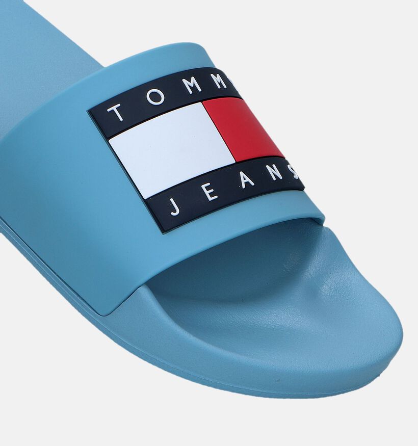TH Tommy Jeans Pool Slide Claquetteq de picine en Bleu pour hommes (336718)