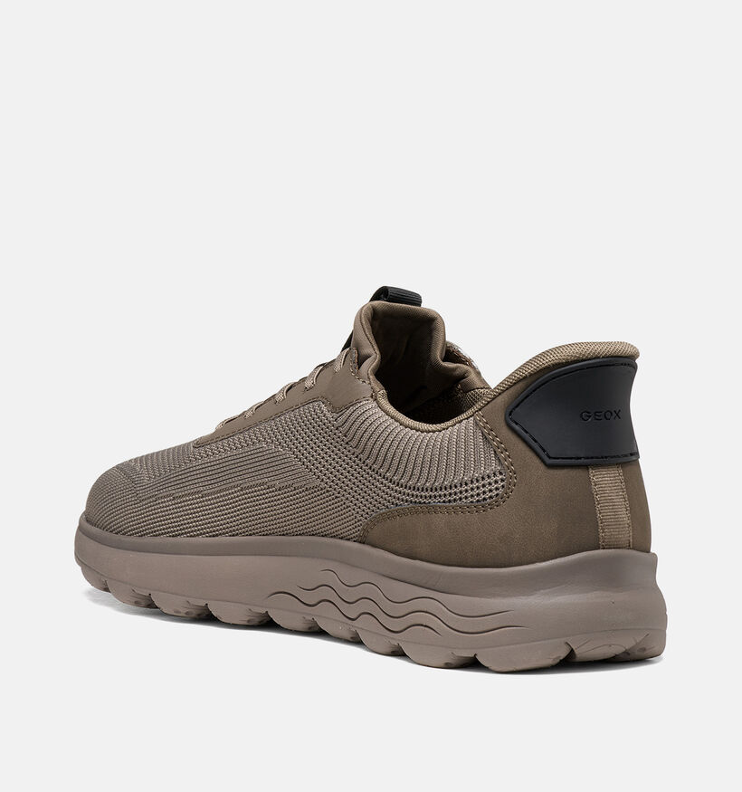 Geox Spherica Plus Grijze Slip-ons voor heren (376347) - geschikt voor steunzolen