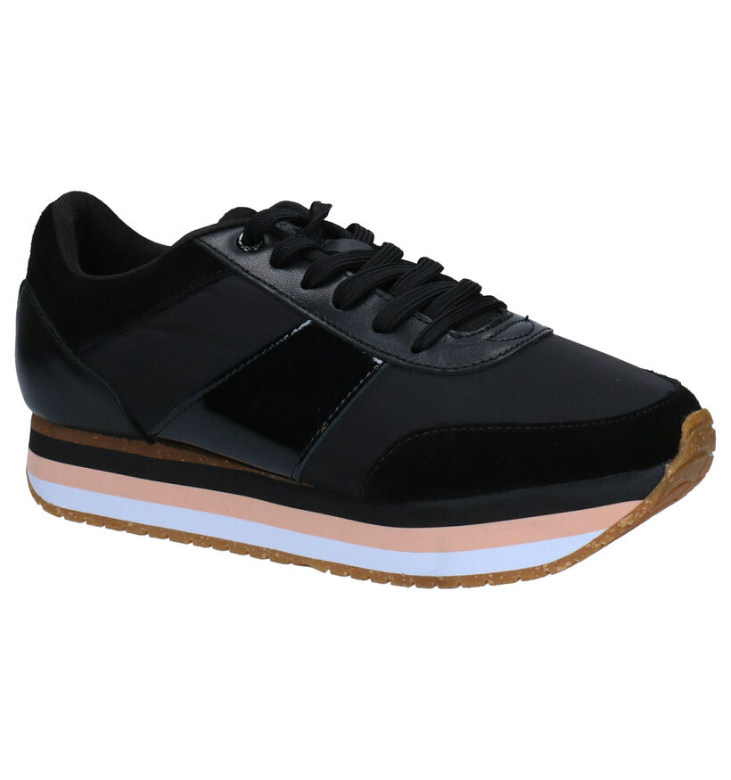 Woden Leonora Zwarte Sneakers in stof (266521)