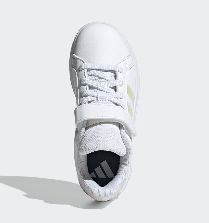 adidas Grand Court 2.0 Witte Sneakers adidas Grand Court 2.0 Witte Sneakers voor meisjes (359666) - geschikt voor steunzolen