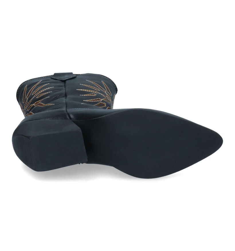 Shoecolate Bottes courtes en Noir en cuir (325143)