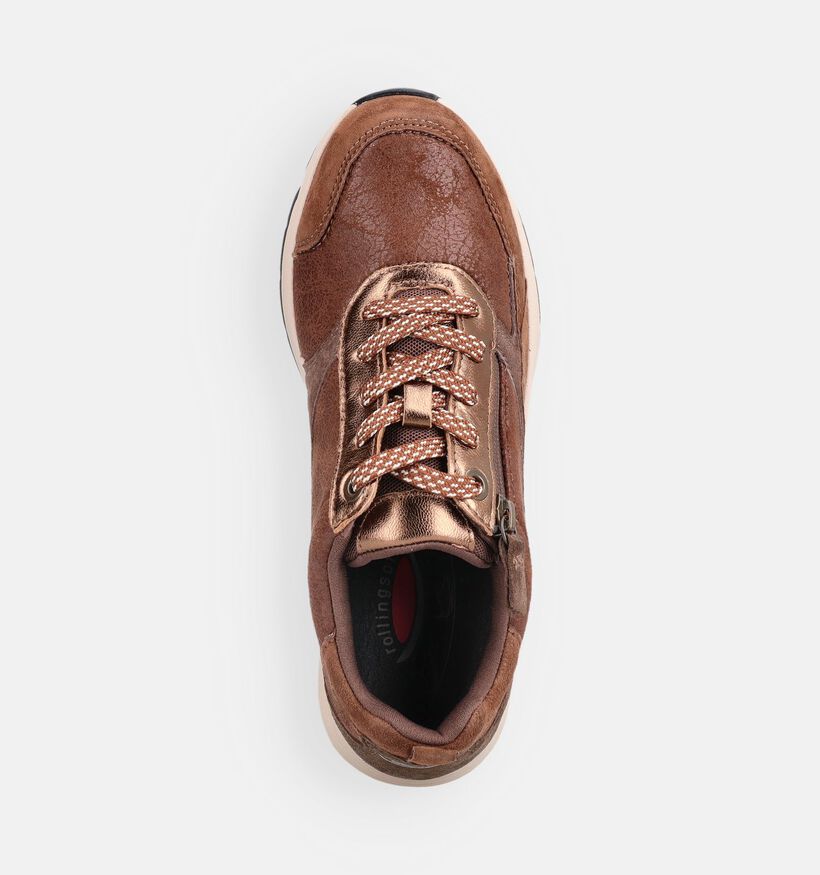 Gabor Bruine Sneakers voor dames (378268) - geschikt voor steunzolen