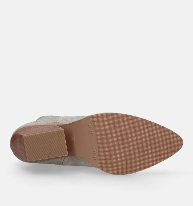 Babouche Bottes courtes en Beige pour femmes (332782)