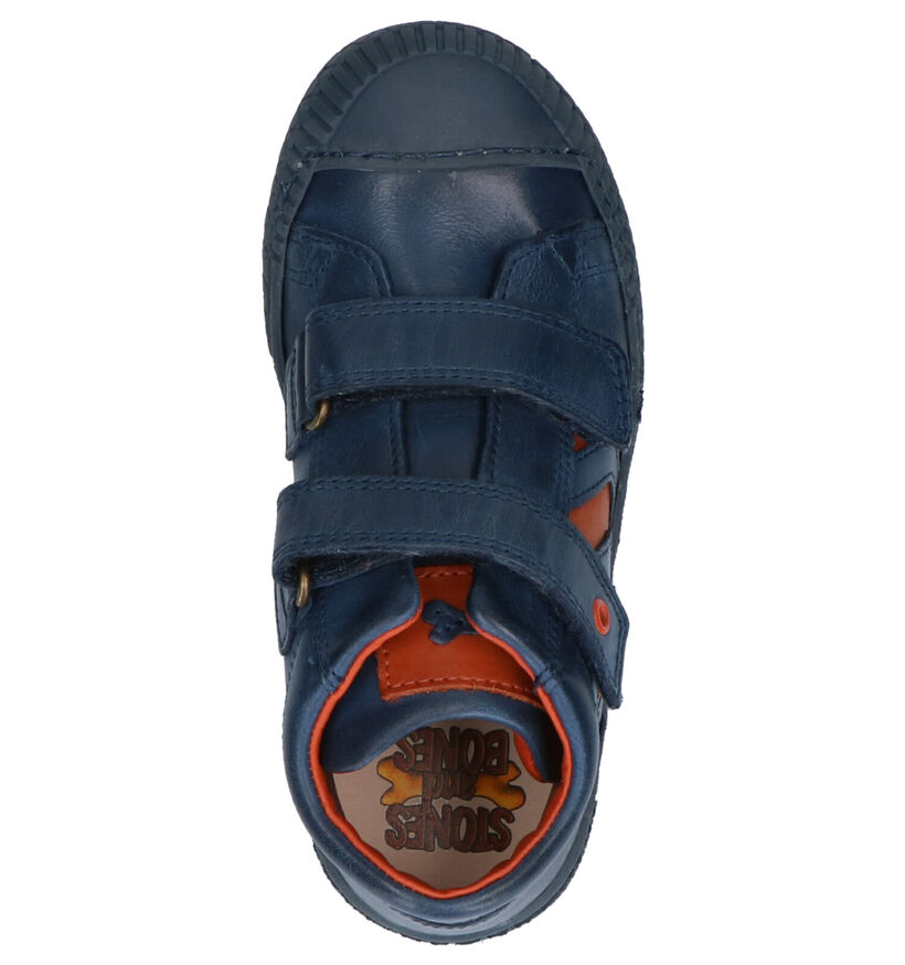 STONES and BONES Nevan Chaussures hautes en Bleu en cuir (256772)
