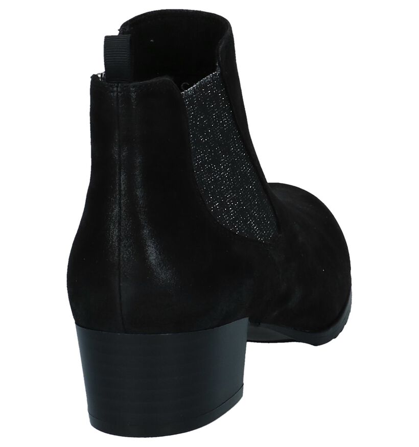 Caprice Bottillons en Noir en nubuck (222615)