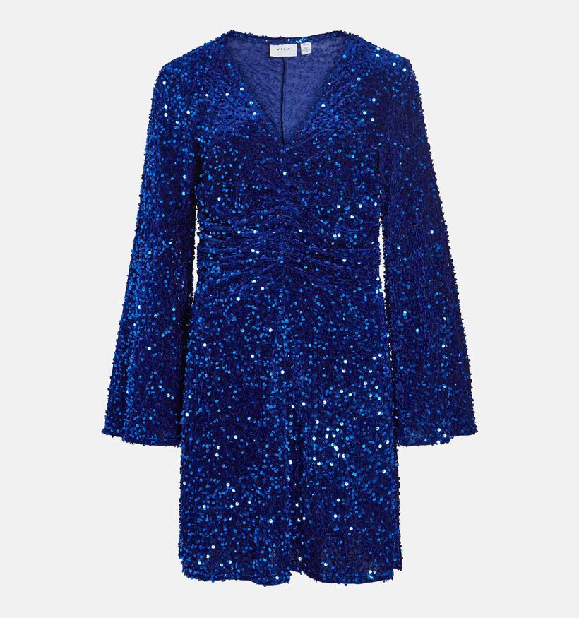 Vila Barina Robe de soirée à paillettes en Bleu (326707)