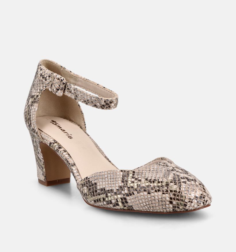 Tamaris Escarpins &agrave; bride en Beige pour femmes (367663)
