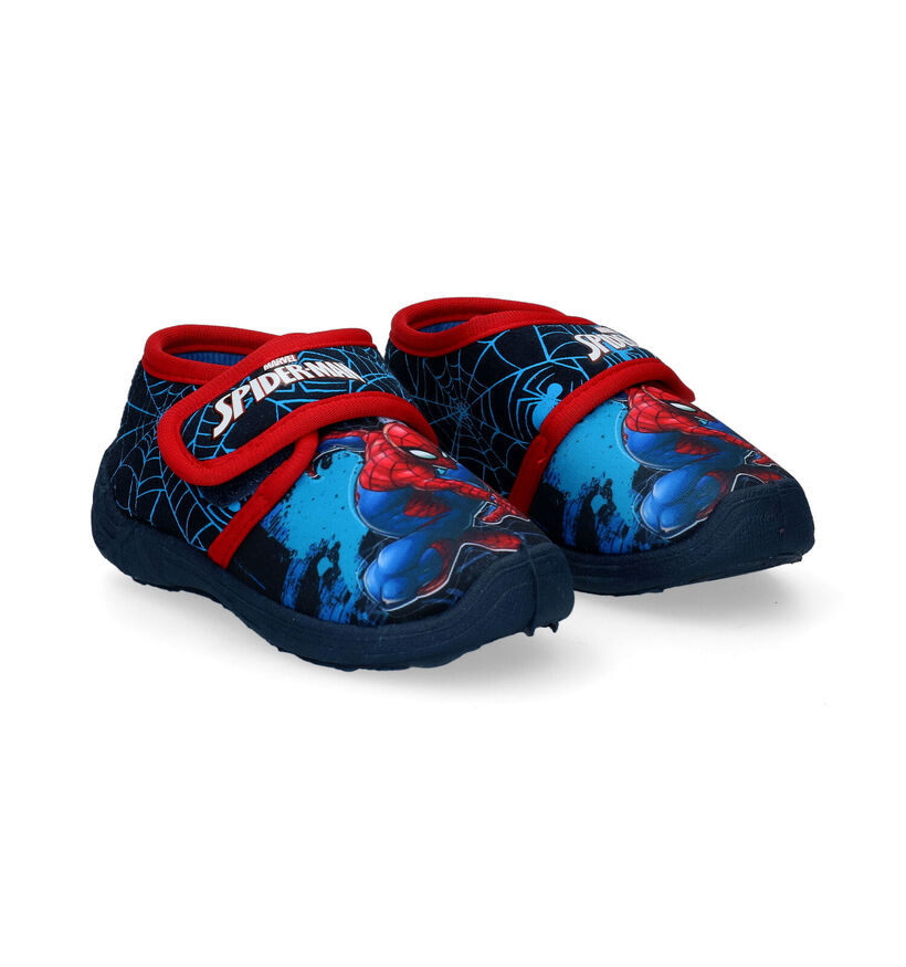 Spiderman Blauwe Pantoffels in stof (298537)