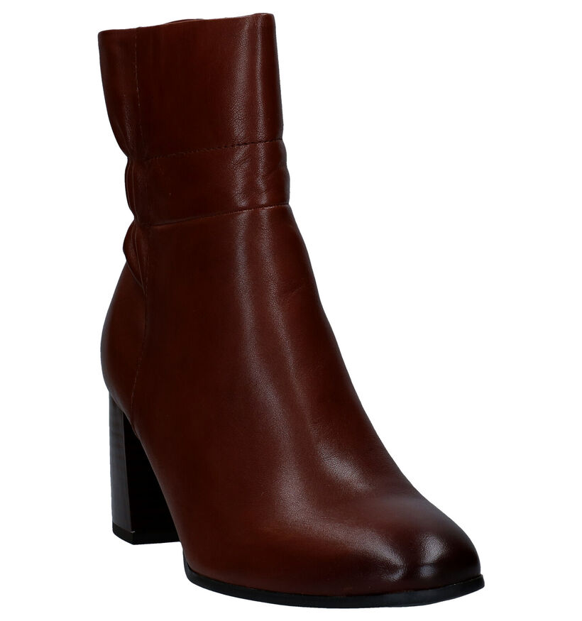 Tamaris Cognac Enkellaarzen in leer (280788)