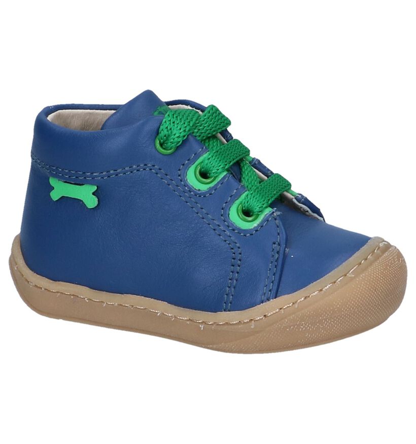 STONES and BONES Chaussures hautes en Bleu foncé en cuir (240789)