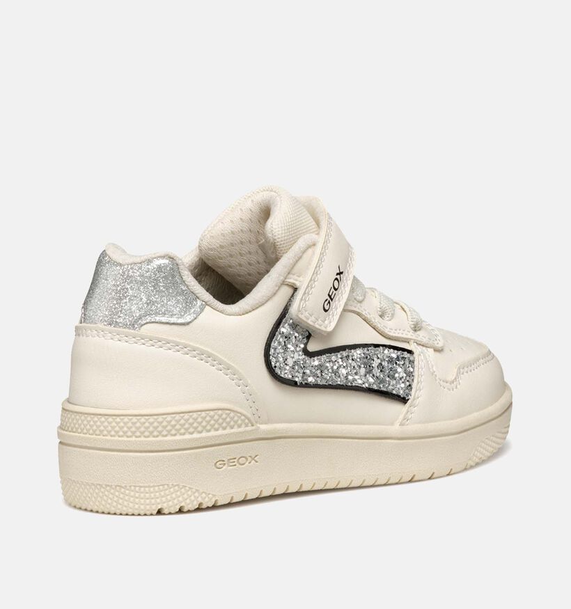 Geox Washiba Ecru Sneakers voor meisjes (356421) - geschikt voor steunzolen