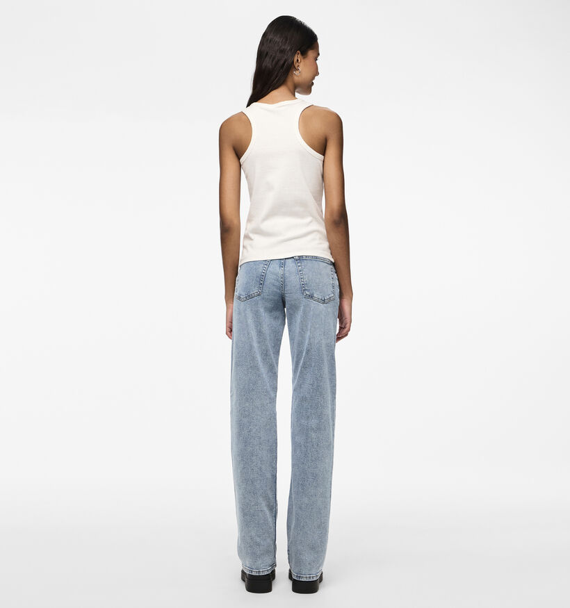Pieces Kelly Blauwe Straight leg jeans L32 voor dames (351102)