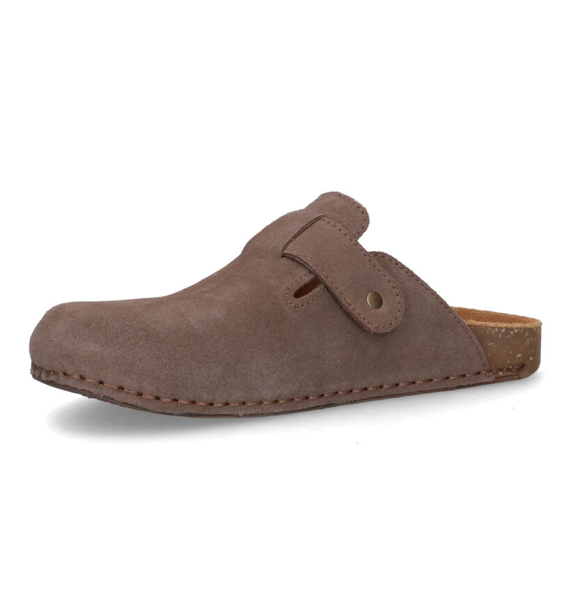 El Naturalista Balance Beige Slippers in daim (323961)