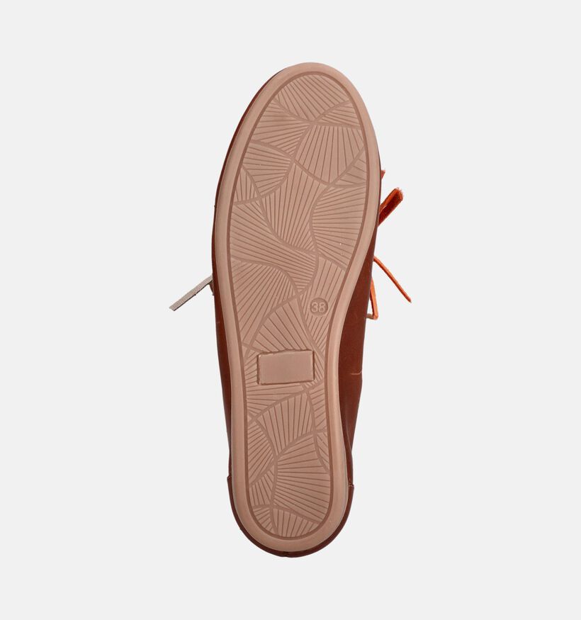PS Poelman Cognac Bootschoenen voor dames (384352)