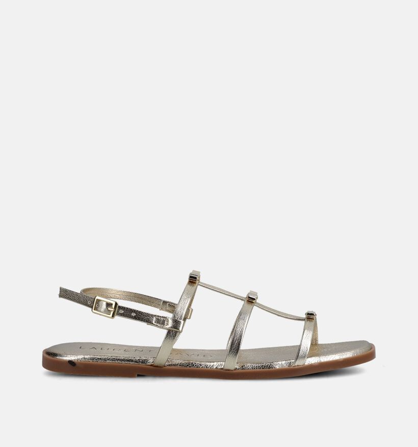 Laurent David Gouden Platte Sandalen voor dames (373557)