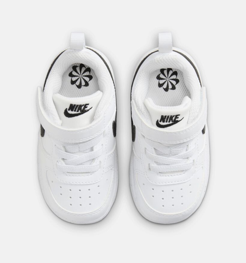 Nike Court Borough Low TD Witte Sneakers voor jongens, meisjes (357360) - geschikt voor steunzolen