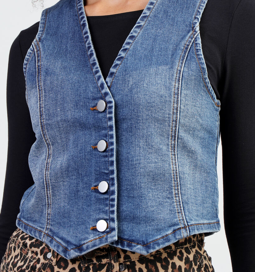 Rue Mazarine Stardust Blauwe Korte gilet voor dames (349286)