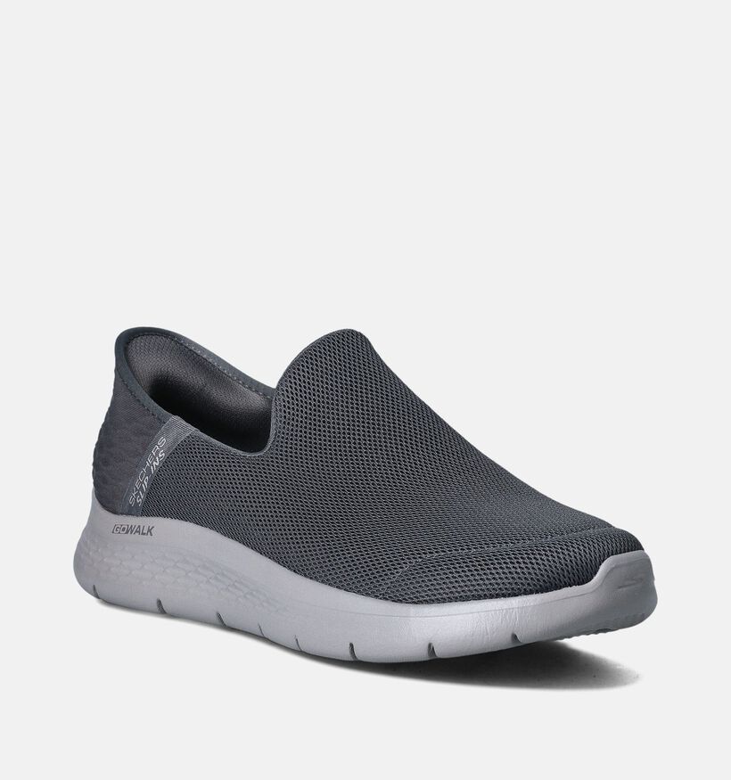 Skechers Go Walk Flex Grijze Slip-ins voor heren (354765)