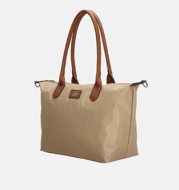 Charm London Shoppers Zwart/Beige/Blauw/Groen