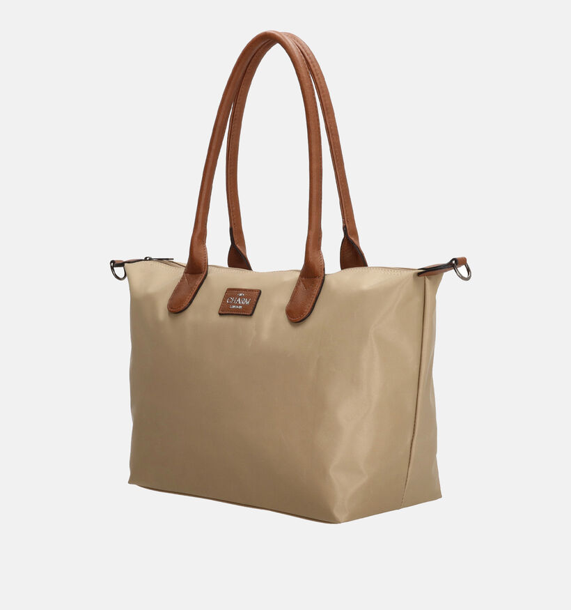 Charm London Buckingham Beige/Cognac Shoppertas voor dames (374393)