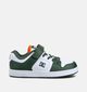 DC Shoes Manteca 4 Witte/Groene Sneakers voor jongens (360789) - geschikt voor steunzolen