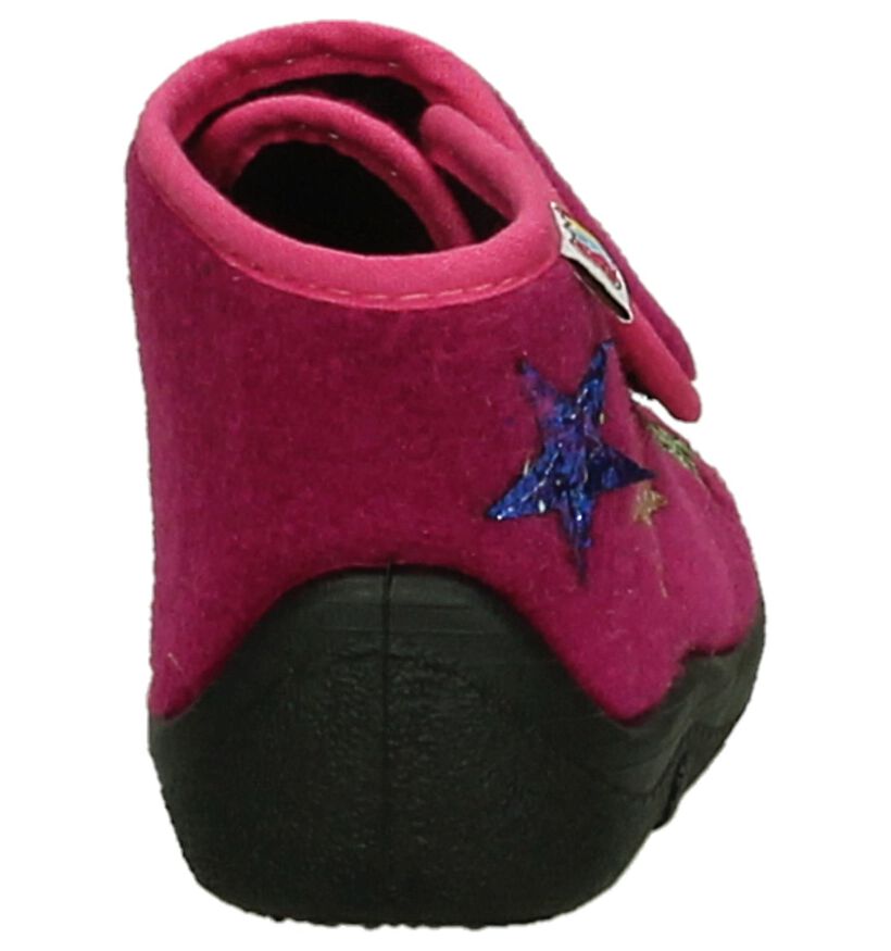 Bumba Babypantoffels Fuchsia in stof (207032)