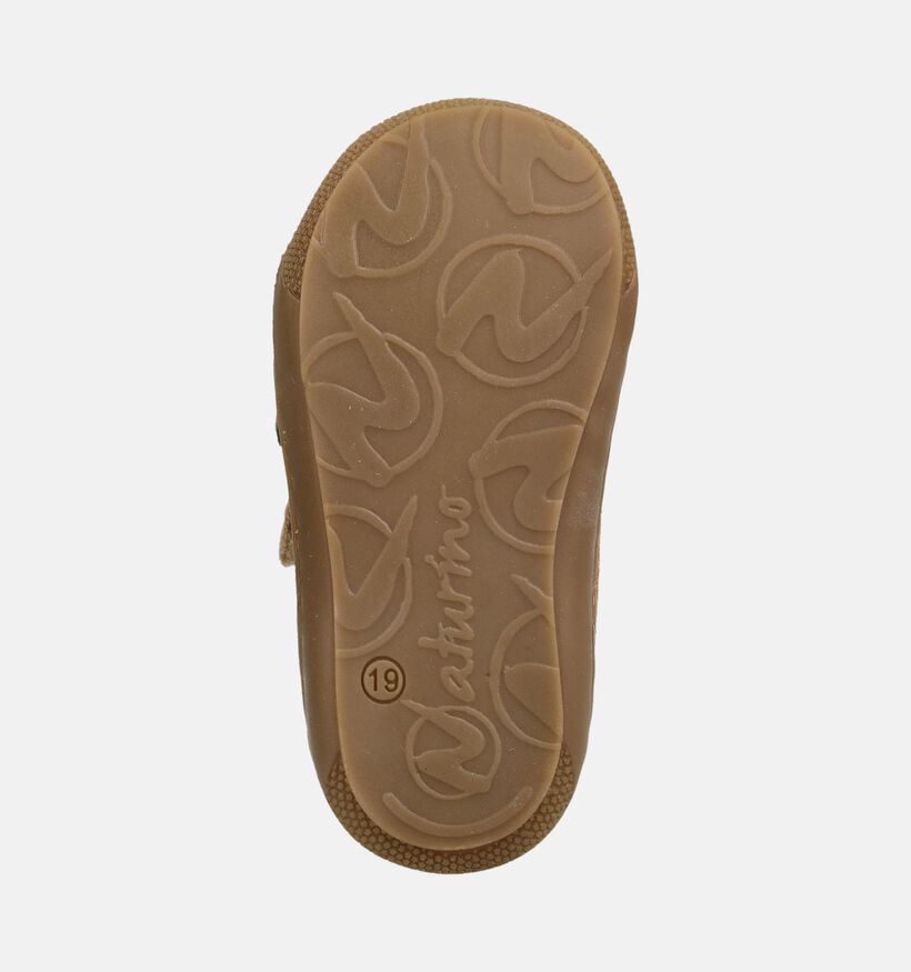 Naturino Corkel VL Bruine Babyschoenen voor jongens (380161) - geschikt voor steunzolen