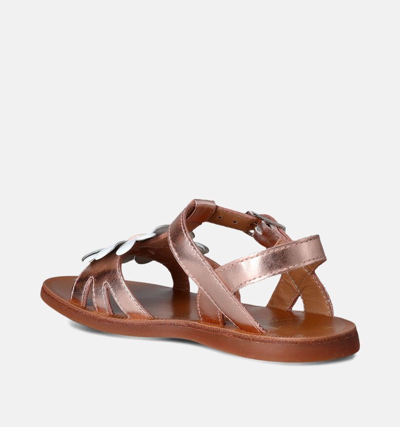 Pom d'Api Plagette Big Flo Rose gold Sandalen voor meisjes (354602)