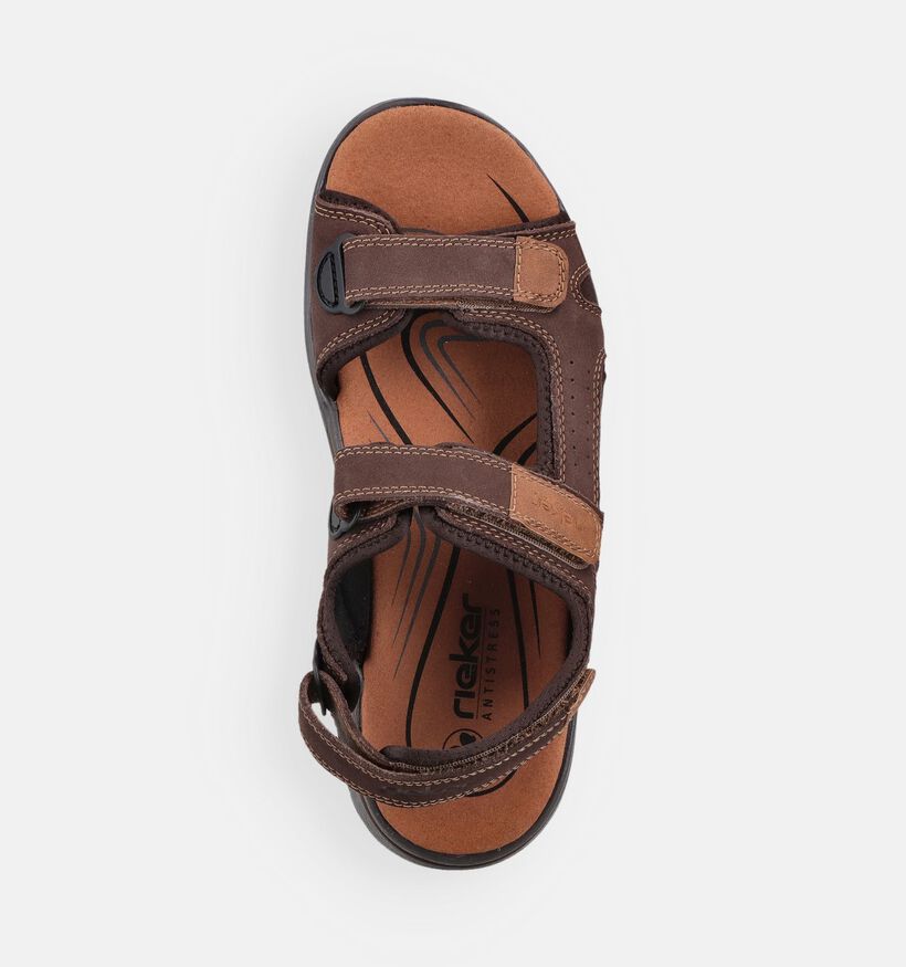 Rieker Donkerbruine Sandalen voor heren (370511)