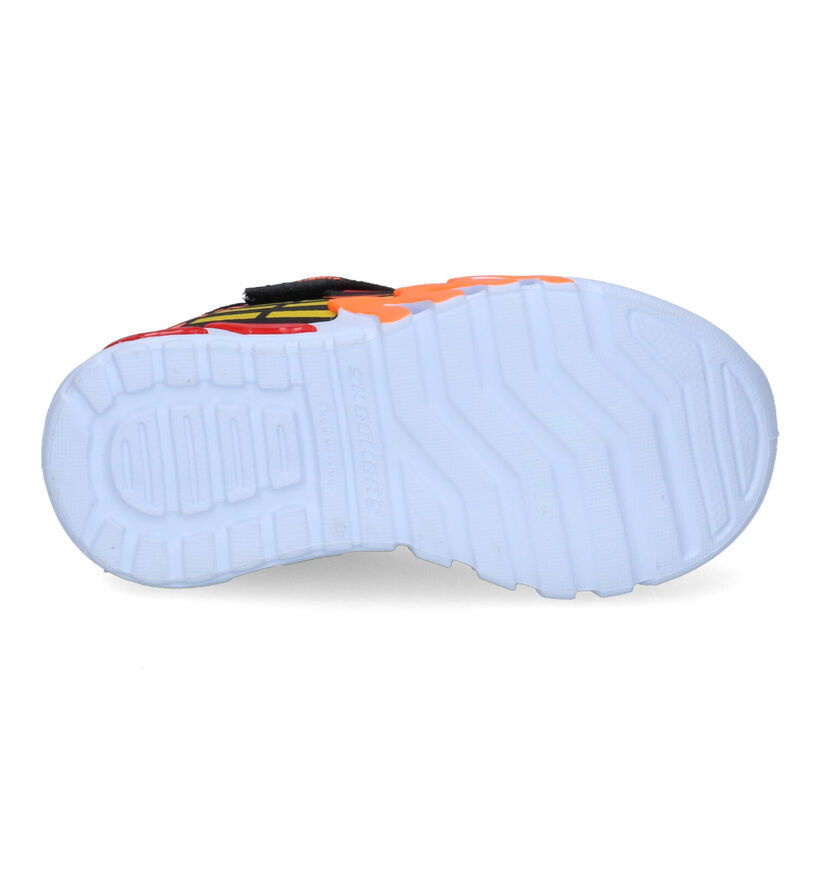 Skechers Flex-Glow-Elite Zwarte Sneakers voor jongens (302921)