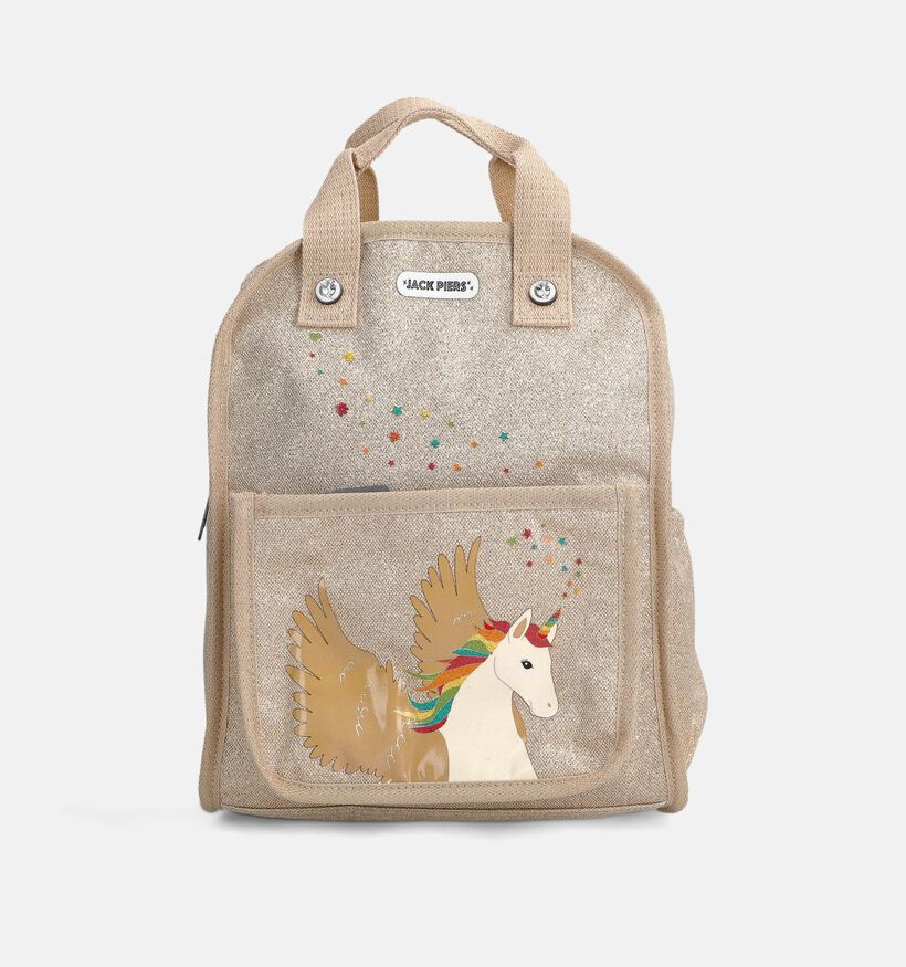 Jack Piers Unicorn Amsterdam Medium Beige Rugzak voor meisjes (361410)