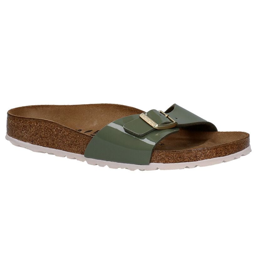 Birkenstock Madrid Rode Slippers in kunstleer (322644)