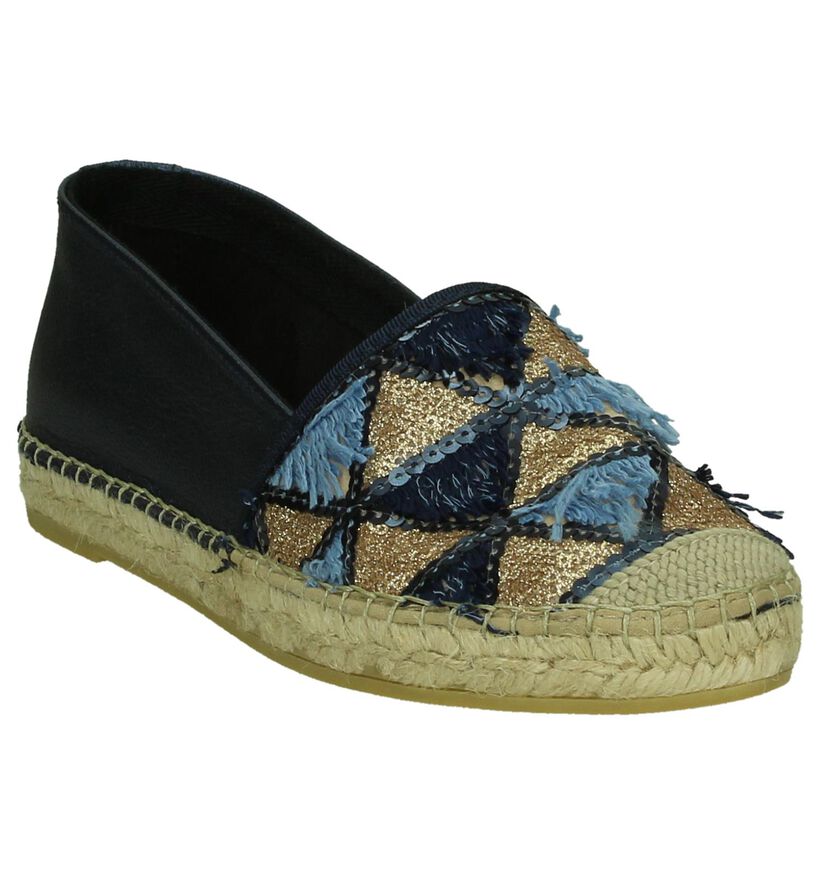 Blauwe Espadrilles Vidorreta met Pailletten , , pdp