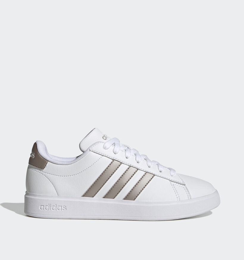 adidas Grand Court 2.0 Baskets sportives en Blanc pour femmes (356989) - pour semelles orthopédiques