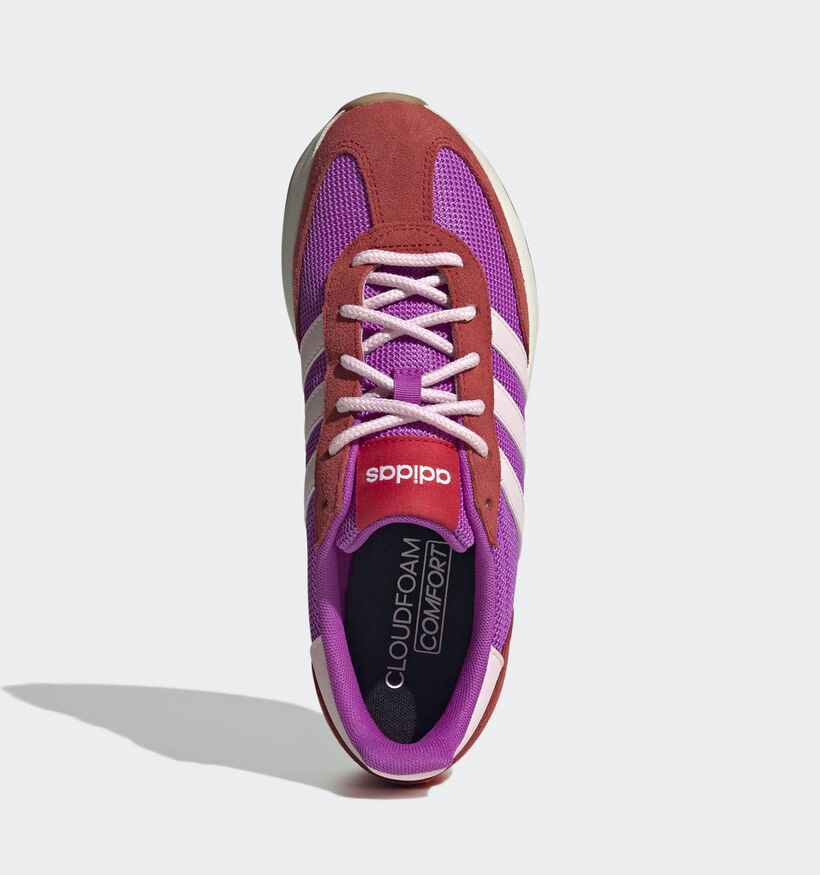 adidas Run 70s 2.0 Baskets en Violet/Rouge pour femmes (359447) - pour semelles orthopédiques
